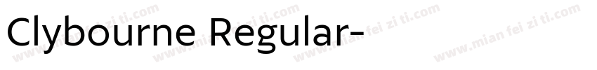 Clybourne Regular字体转换